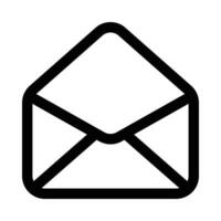 Envelope-open vector icon on white background