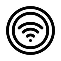 wifi vector icon on white background