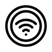 wifi vector icon on white background