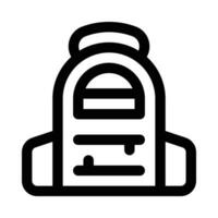 bag vector icon on white background