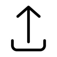 upload vector icon on white background