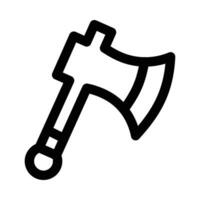 axe vector icon on a white background