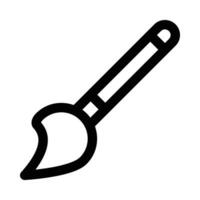 brush vector icon on white background