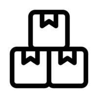 boxes vector icon on white background