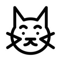 gato máscara vector icono en un blanco antecedentes