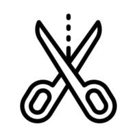 Scissors vector icon on white background