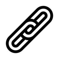 linked vector icon on white background