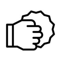 punch vector icon on a white background