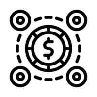 blockchain vector icon on a white background