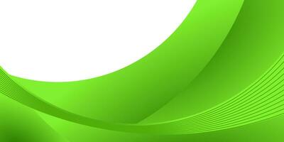 abstract elegant green curve background for business vector