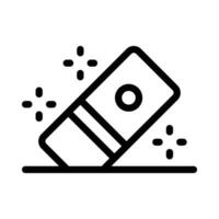 eraser vector icon on white background