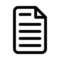 document vector icon on white background