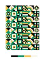 a colorful pattern with geometric shapes and colors vector