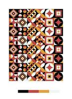 a colorful pattern with geometric shapes and colors vector