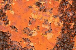 an orange rusted metal surface with rust photo