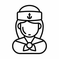 Sailor icon in vector. Illustration photo