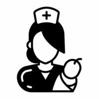 Midwife icon in vector. Illustration photo