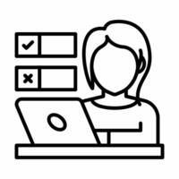 QA Engineer icon in vector. Illustration photo