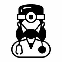 Surgeon icon in vector. Illustration photo