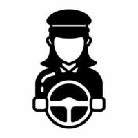 Driver icon in vector. Illustration photo