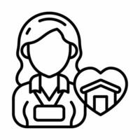 Social Worker icon in vector. Illustration photo