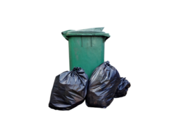 Trash cans and garbage bags PNG transparent