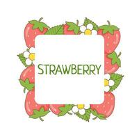 Strawberry background isolated vector