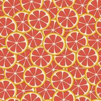 Grapefruit seamless pattern vector