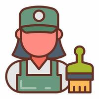 Sea Captain icon in vector. Illustration photo