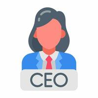 CEO icon in vector. Illustration photo