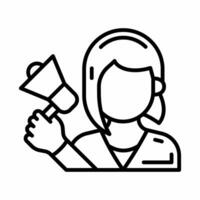 Marketing Manager icon in vector. Illustration photo