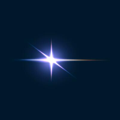 Sparkle flare and flash effect, glow light, shine