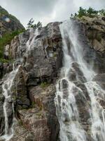 ship cruise in the norwegian fjords photo