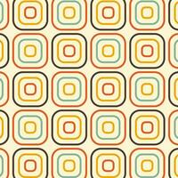 Seamless pattern in retro style. Abstract texture decorative 50's, 60's, 70's style. Can be used for fabric, wallpaper, textile, wall decoration. Vector illustration