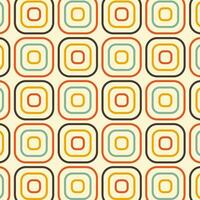 Seamless pattern in retro style. Abstract texture decorative 50's, 60's, 70's style. Can be used for fabric, wallpaper, textile, wall decoration. Vector illustration