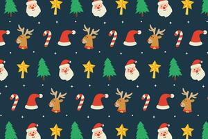 Christmas pattern. Xmas winter poster collection vector