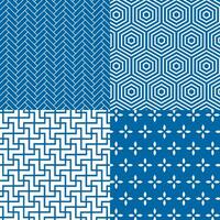 Set of pattern in japanese style. Abstract texture in japanese style. Can be used for fabric, wallpaper, textile, wall decoration. Vector illustration