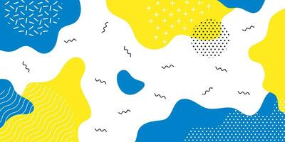 Memphis style geometric pattern colorful background. Vector illustration