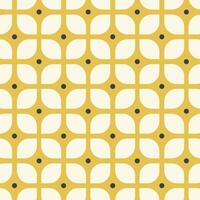 Seamless pattern in retro style. Abstract texture decorative 50's, 60's, 70's style. Can be used for fabric, wallpaper, textile, wall decoration. Vector illustration