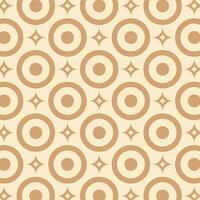 Seamless pattern in retro style. Abstract texture decorative 50's, 60's, 70's style. Can be used for fabric, wallpaper, textile, wall decoration. Vector illustration