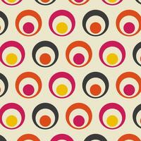 Seamless pattern in retro style. Abstract texture decorative 50's, 60's, 70's style. Can be used for fabric, wallpaper, textile, wall decoration. Vector illustration