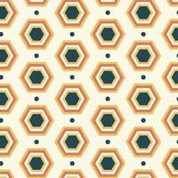 Seamless pattern in retro style. Abstract texture decorative 50's, 60's, 70's style. Can be used for fabric, wallpaper, textile, wall decoration. Vector illustration