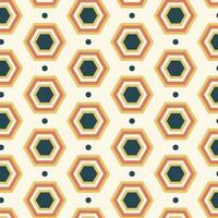 Seamless pattern in retro style. Abstract texture decorative 50's, 60's, 70's style. Can be used for fabric, wallpaper, textile, wall decoration. Vector illustration