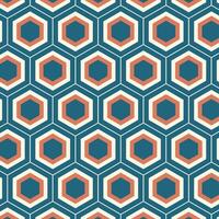 Seamless pattern in retro style. Abstract texture decorative 50's, 60's, 70's style. Can be used for fabric, wallpaper, textile, wall decoration. Vector illustration