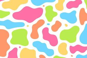 Fun colorful seamless pattern. Creative doodle abstract style art background for kids. Trendy texture design with contemporary basic shapes. Vector illustration