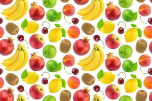 Fruits seamless pattern photo