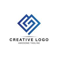 CG letter logo design icon vector