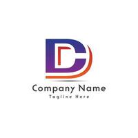 DC letter creative initial logo design vector