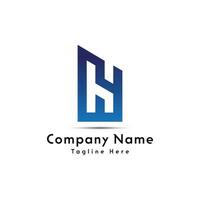 H letter logo design icon vector