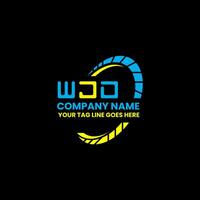 wjd letra logo vector diseño, wjd sencillo y moderno logo. wjd lujoso alfabeto diseño